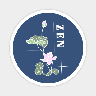 Zen Lotus Meditation Magnet